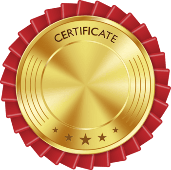 certificate luxury golden medal png